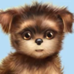 cute dog free android application logo